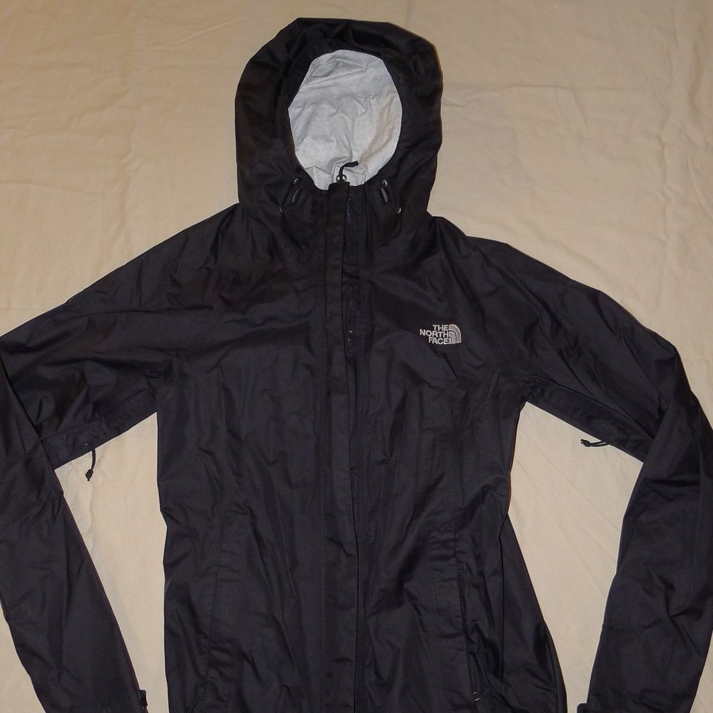 North Face black raincoat Size XS